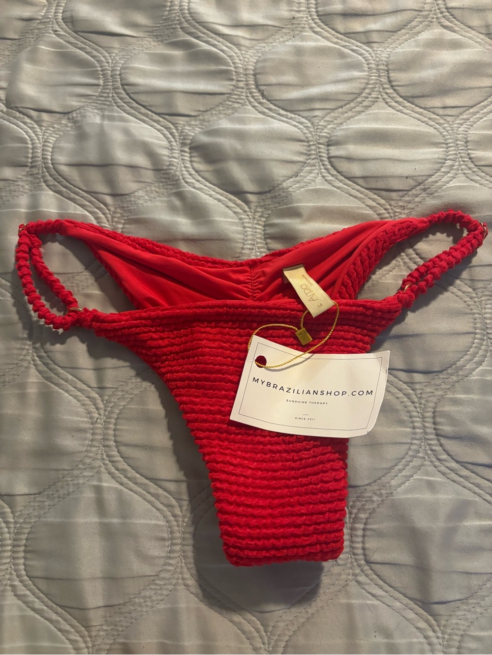 Red Cheeky Bikini Bottom